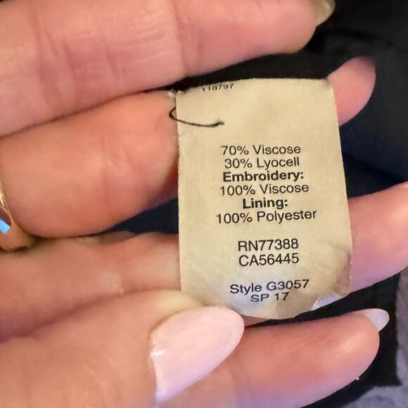 Madewell Eyelet Off The Shoulder Dress - Size 12 - Picture 9 of 11